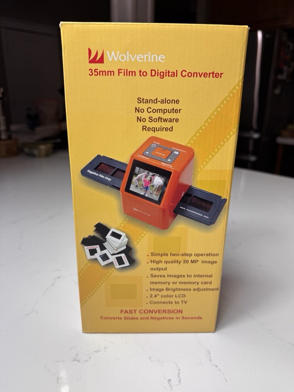 Wolverine F2D 35mm Film to Digital Converter Stand-Alone Scanner - Brand New